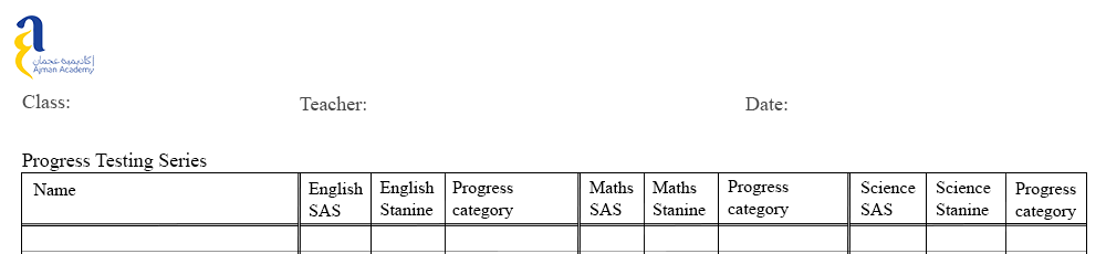 A table sets out the headings for PT Series results